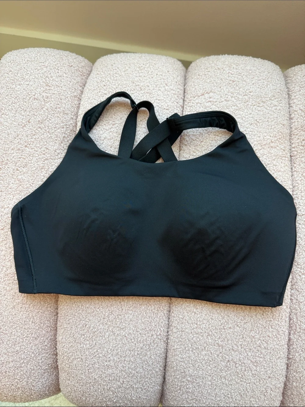 lululemon athletica Black Strappy High-Neck Sports Bra